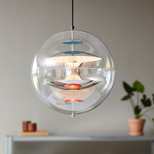 Nordic Danish Design Planet Globe pvc Ball Pendant Light LED for Hotel Villa Lving Room,Bedroom,Bar, Hanging Lamp Kids Luminaire