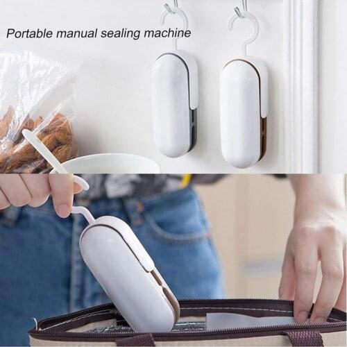 Portable Mini Food Snack Sealing Machine Heat Sealer Plastic Package Bag Handy Seals for Kitchen Accessories, Random Color