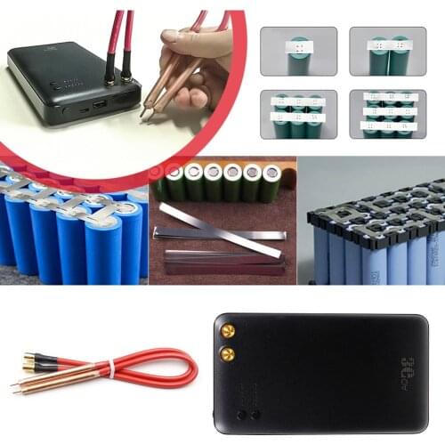 Portable DIY Mini Spot Welding Machine with Pen Nickle Sheet for 18650 Battery Spot Welder Kit Welding Equipment