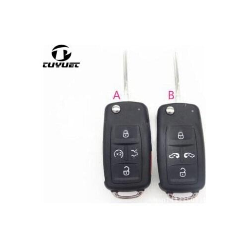 Blank Replacement Folding FLip Remote Key Shell for VW B5 Variant Car Key Blanks Case