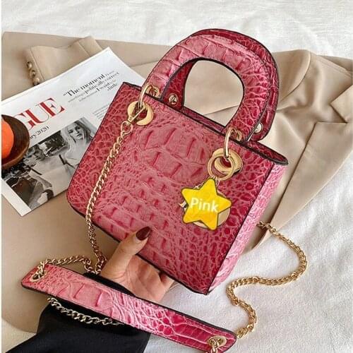 Luxury Designer Women Handbag Casual Crocodile Pattern Tote Bag Lady Small Crossbody Bag Sac Femme Ins Hot Netflix Female Bag