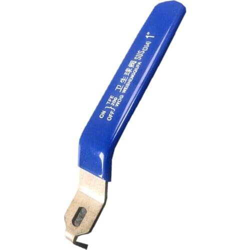 Stainless steel water pipe ball valve stem 3 / 4 blue handle