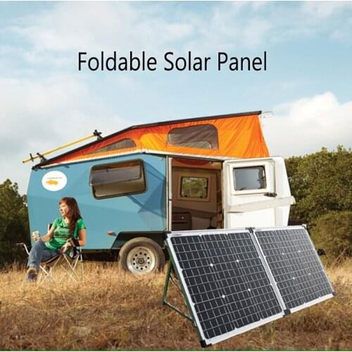 Foldable Solar Panel 100W 18V With ONE Waterproof Bag Only For Exquisite Travel You