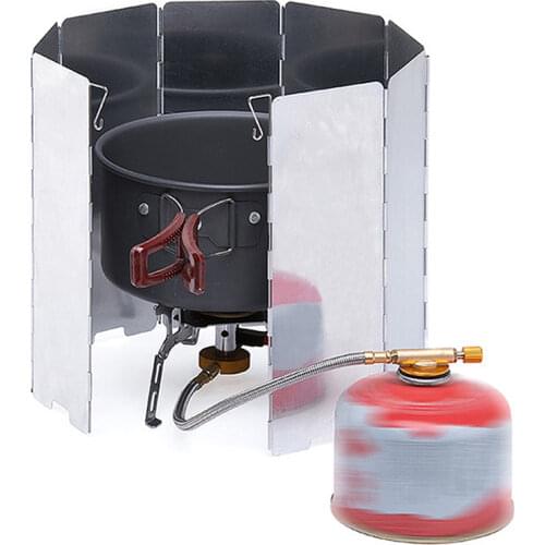 Kitchen Stove Foil Plate Outdoor Camping Stove Windshield Plate Aluminum Alloy Kitchen Gas Stove Baffle Plate Kichen Accessories