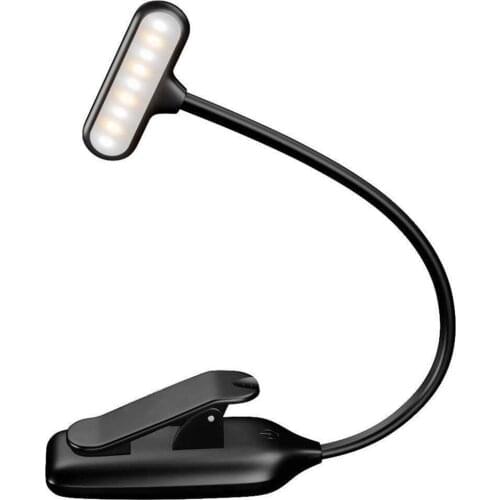 Reading Light, Clip on Book Light with 3 Brightness Light & Stepless Adjusted 9 LEDs, TOUCH-CONTROL, Perfect for Kindle,Desk,B
