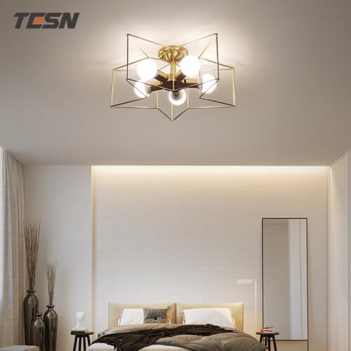 Bedroom lighting simple and modern net red childrens lamp five-pointed star balcony aisle nordic restaurant ceiling lamp