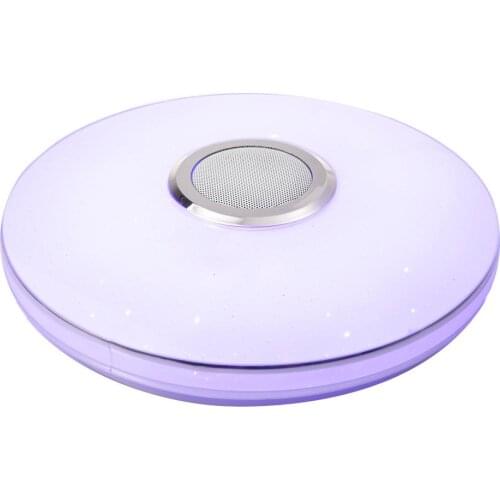 36W LED Panel Lamp Double Silver Side Music Ceiling Light Remote Control + Bluetooth APP Control RGB Colorful Home Ceiling Light