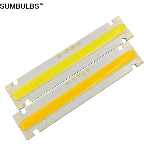 100x20MM Warm White Cold White 5W COB LED Lamp Strip Chip On Board IC Light Source DC 6-7V Super Energy Saving LED Lighting