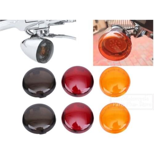 2pcs Turn Signal Indicator Light Lens Cover For Harley Touring Road King Sportster XL 883 1200 Iron 883 Softail Heritage Dyna