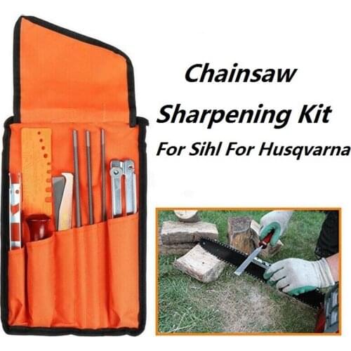 10 Pcs File Kit Hand Tools Chainsaw Sharpening File Filing Kit Chain Sharpen Saw Files Tool Alloy Steel Metal File Set