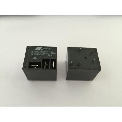 2pcs T91 SLC-12VDC-SL-C Black Electrical PCB Power Relay 30A 250VAC 5pin NEW