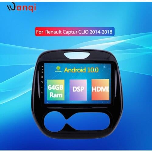 4+64GB Carplay DSP Car Multimedia Auto Radio For Renault Captur CLIO 2014 2015 2016-2018 Stereo Audioauto Split Screen RDS PX6/7