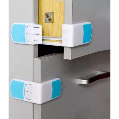5pc/lotBumper Protection of Children Security Cabinet Cupboard Furniture Refrigerator Closet Safety Lock Care Prevetion for Baby