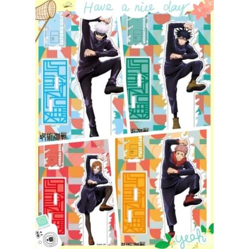 Anime Jujutsu Kaisen Raise hand Acrylic Stand Figure Model Display Kugisaki Nobara Fushiguro Megumi Itadori Yuji Inumaki Toge