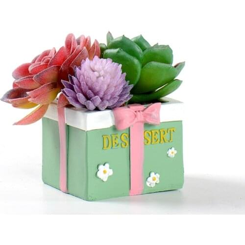 Concrete Planter Mold Square Succulent Planter Silicone Cement Mould Home Garden Decororative Tool