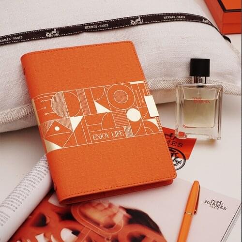 2021 business Loose Leaf Removable Binder Spiral High-end Notebook 6 Hole Binder Spiral planner Traveler Diary Agenda Gift A5 A6