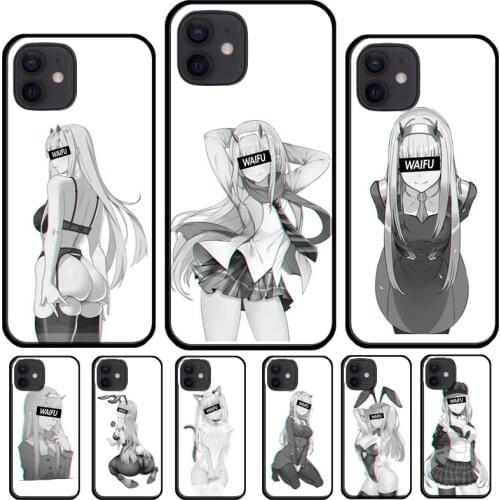 Darling in the FranXX Zero Two Waifu Case For iPhone 11 Pro Max XS X XR 6 6S 7 8 Plus SE 2020 12 Mini 12 Pro Max Phone Coque