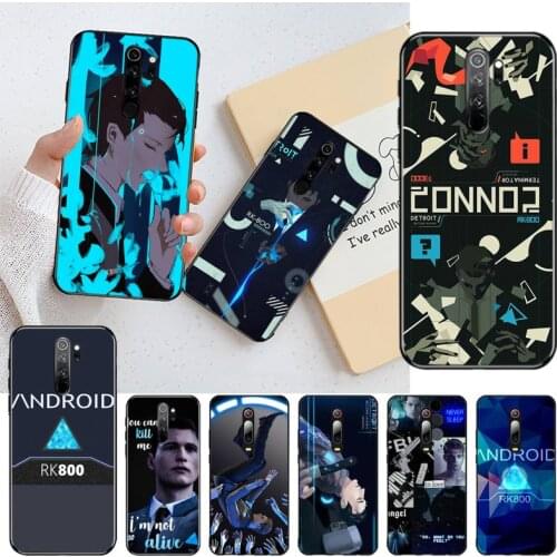 Detroit Become Human RK800 Phone Case for Redmi Note 9 8 8T 8A 7 6 6A Go Pro Max Redmi 9 K20 K30 Pro