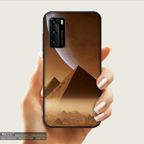 Egyptian pyramid miracle Black TPU Soft Phone Case For Huawei Y5 II Y6 II Y5 Y6 Y7Prime Y9 2018 2019