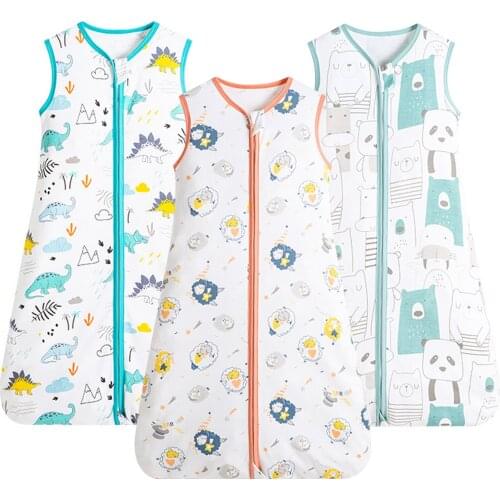 Baby Sleeping Bag Sack Soft Breathable Sleeveless Wearable Blanket Swaddle Wrap for Infant Boys Girls 3-12 Months
