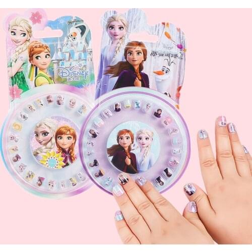 Disney Girls Frozen 2 Elsa And Anna Makeup Toys Nail Stickers The Little Mermaid Sofia Princess Little Pony Kids Brithday Gifts