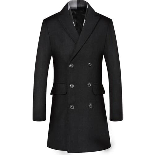 DQIYU Men's Double Breasted Coats