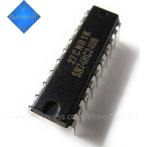 10pcs/lot 74HC240 SN74HC240N DIP-20 inverter / buffer chip new original In Stock