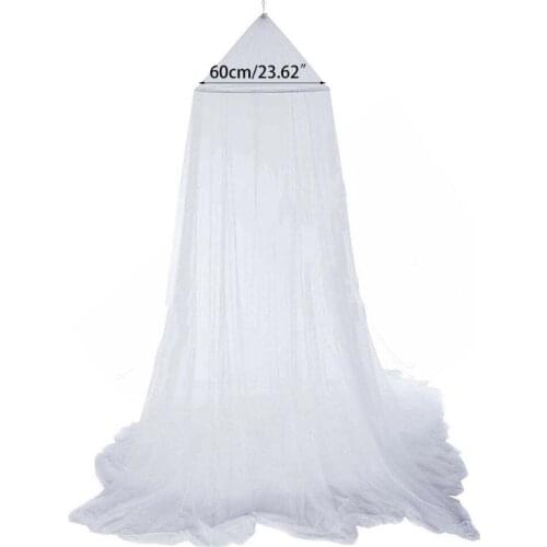 Round Baby Bed Net 60*250*900cm Dome Hanging Cotton Bed Canopy Curtain For Hammock Baby Kids Dossel
