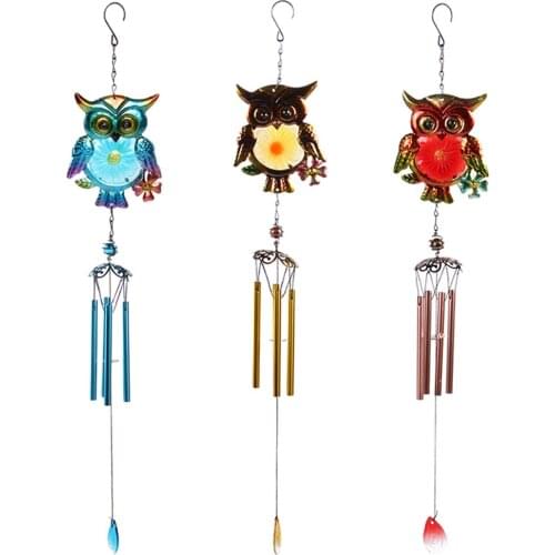 31 Inch Handmade Metal Music Wind Chimes 4 Aluminum Tube Wind-Bell for Decor