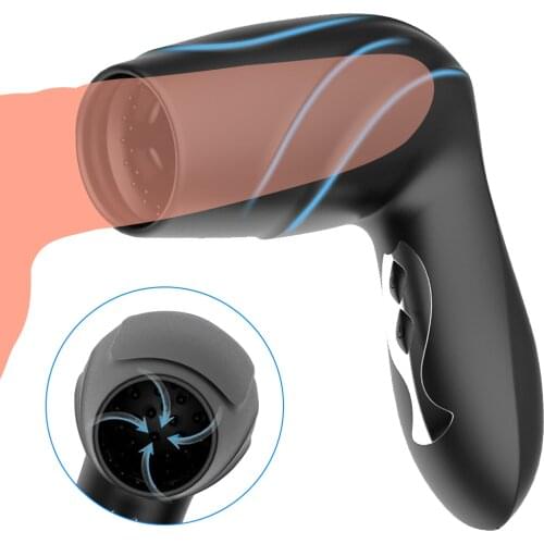 Blowjob Penis Vibrator Strong Vibrating Men Automatic Masturbator Cup Oral Glans Massager Sex Toys for Men Delay Lasting Trainer