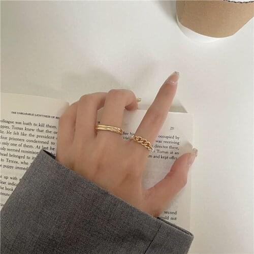 Ring 2021 new two-piece ring set cool cool premium index finger ring