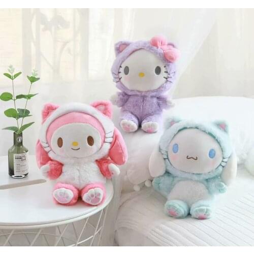 21cm plush sitting cute cat Crossbody Bag Backpack School Bags Birthday christmas gift toys kid hot new practical Multifunction