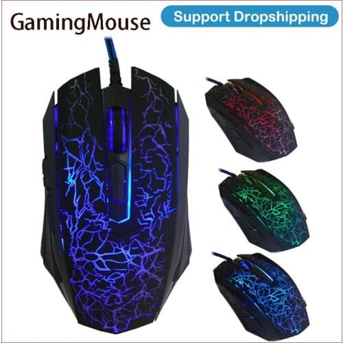 2021 New LED Optical Wired Gaming Mouse Professional Colorful Backlight RGB Mice 6 Buttons 4000DPI For Computer PC Gamer Laptop