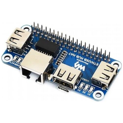 Raspberry Pi Zero W USB Hub Hat with RJ45 Ethernet Port for RPI Zero/Zero W