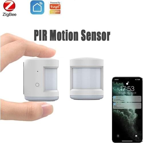 Smart Home Security System Tuya ZigBee PIR Motion Sensor Human Body Movement Detector, Tuya/ Smart Life APP Remote Monitor Alarm