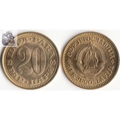 Yugoslavia 20 Para Coin Europe New Original Coins Unc Commemorative Edition 100% Real Rare Eu Random Year