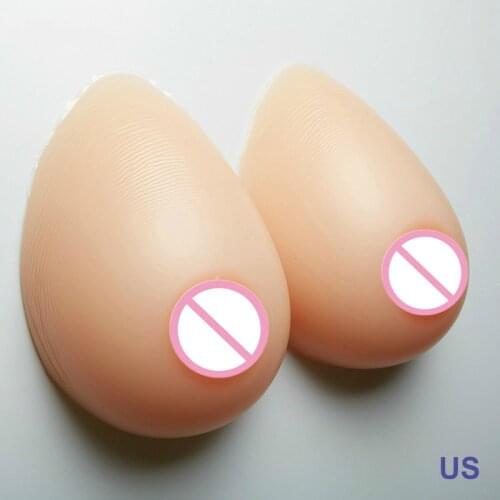 Women Fashion 1000g Crossdresser Breast Form False Boobs Enhancer Full Silicone Breasts Handmade Top Selling Product In 2019 New