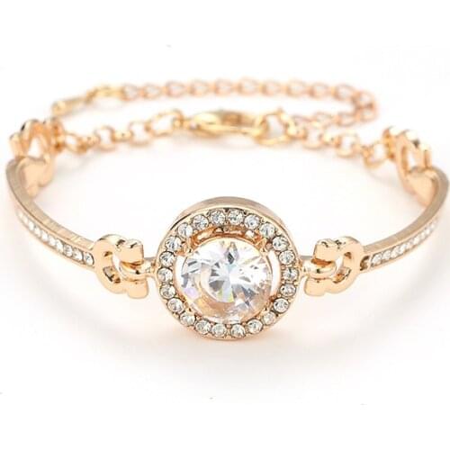 CHENFAN Love Roman Bracelet Numeral Peach Heart Temperament Every Match Korean womens Bracelets Jewelry Clothing accessories