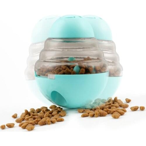 Dog Chew Toy Feeding Tumbler Toys For Dogs Pet Puzzle Adjustment Switch 360 Degree Rocking Food Leak Ball For Small Large Puppy