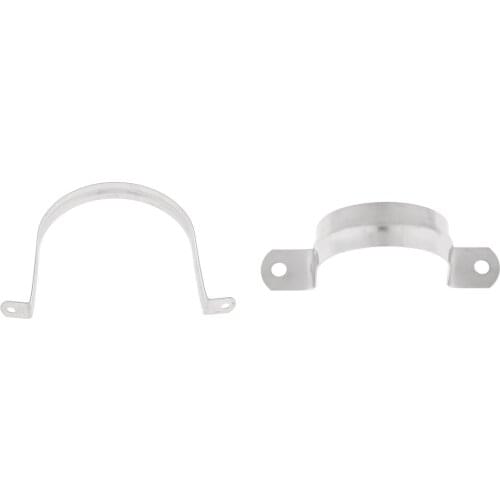 2packs Stainless Steel 304 Saddle Clip Riding Clamp Pipe Downpipe 50/120mm