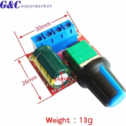 4.5-35V 90W PWM DC Motor Speed Controller Control Regulator Module 5A Switch Function LED Dimmer Board 20KHz