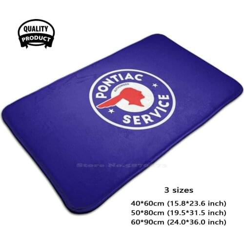 Pontiac Authorized Service 3D Household Goods Mat Rug Carpet Foot Pad Americana America Chrysler Plymouth Automobiles