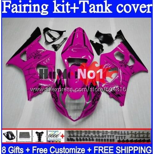 +Tank For SUZUKI GSX R1000 GSXR-1000 GSX-R1000 GSXR1000 K2 Pink SALE 67MC.123 K3 GSXR 1000CC 1000 CC 03 04 2003 2004 Fairings