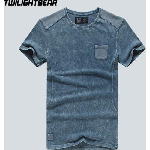 Brand Mens T Shirt Short Sleeve Summer 100% Cotton Designer Vintage Fit Slim Slim Casual T Shirts Men Tees With Packet AFV98