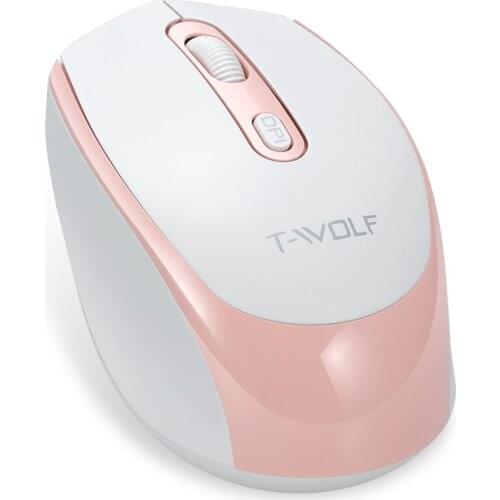 Colorful Life Wireless Mouse Girl Pink 2.4GHz Wireless Mouse Notebook computer office Mouse Girl cute Mini rechargeable Mouse