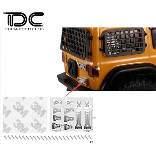 DJ Door Hinge for 1/24 Scale Climbing Axial SCX24 Jeep Wrangler Door Cover Hinge RC Car Modification Parts Realistic Decoration