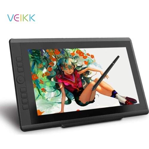VEIKK VK1560 Pro 15.6 Inch Pen Display Graphics Monitor IPS HD Screen Drawing Monitor with 7 Shortcut Keys and a Quick Dial