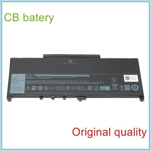 J60J5 Replacement Laptop Battery For E7270 E7470 J60J5 R1V85 MC34Y 242WD 7.6V 55Wh