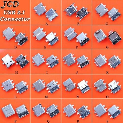JCD 1PCS data interface micro 3.1 usb JACK DIY Type-C USB 3.1 Type C female Socket Connector Charge Dock port Plug