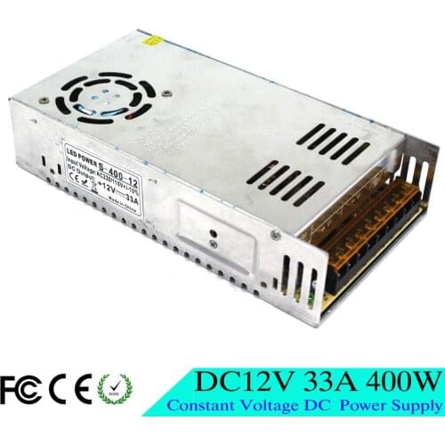 Best quality Switching Power Supply DC12V 33A 400W Driver Transformer AC 110V 220V Input to DC12V SMPS for LED Strip CCTV Print